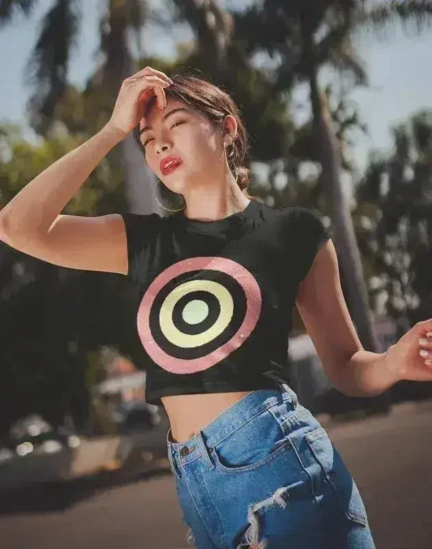 Circles round Women's Crop Top - Femstylo