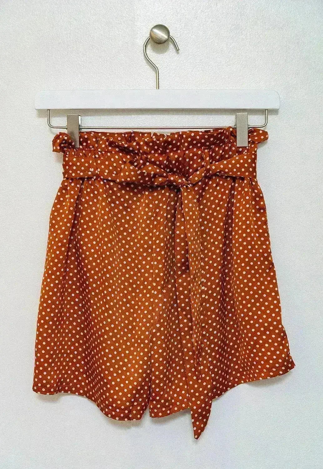 Cloth Patterned Cinch Waist Shorts - Femstylo