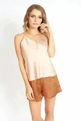 Cloth Patterned Cinch Waist Shorts - Femstylo