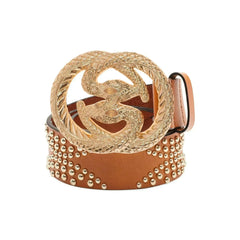 Snake Glam Brown camel Color Belt For women | Femstylo - Femstylo