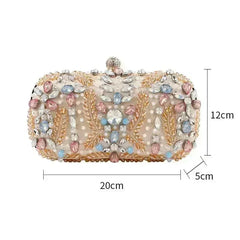 Luxury Rhinestone Clutch Bag - Wedding & Party Purse | Femstylo - Femstylo