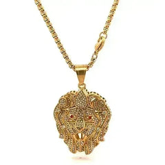 EVADEAN STEEL GOLD NECKLACE I D94383 - Femstylo