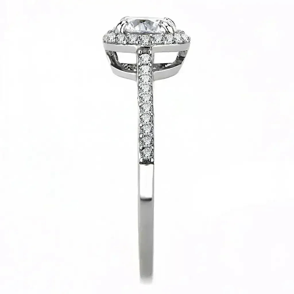 DA022 - High polished (no plating) Stainless Steel Ring with AAA Grade - Femstylo