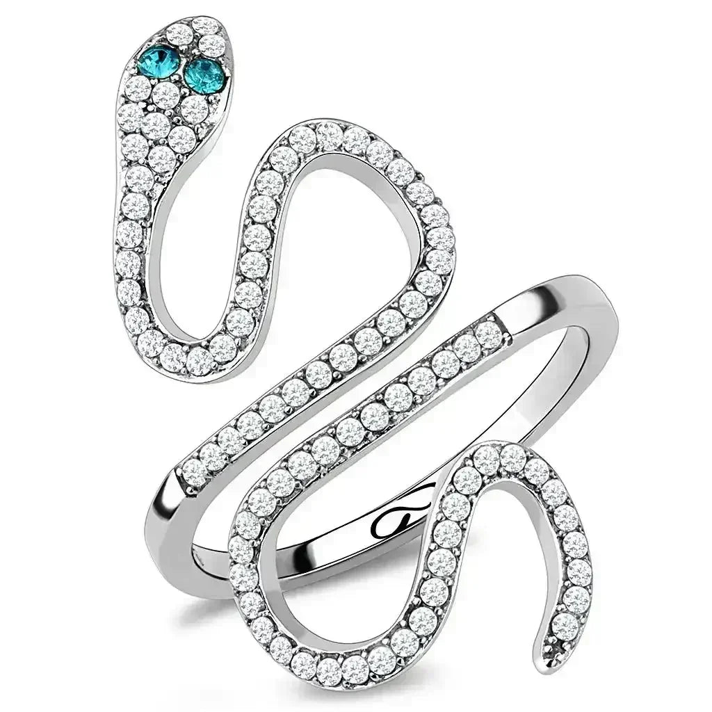 Women Stainless Steel Synthetic Crystal Rings - Femstylo