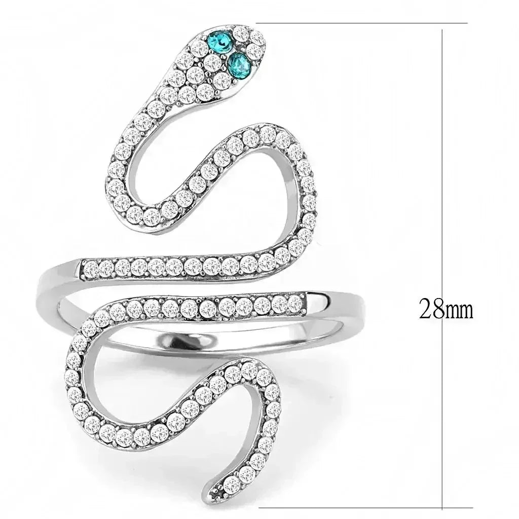 Women Stainless Steel Synthetic Crystal Rings - Femstylo