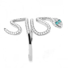 Women Stainless Steel Synthetic Crystal Rings - Femstylo