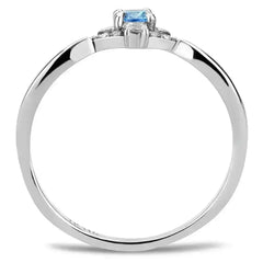DA120 - High polished (no plating) Stainless Steel Ring with AAA Grade - Femstylo