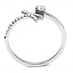 DA145 - High polished (no plating) Stainless Steel Ring with AAA Grade - Femstylo