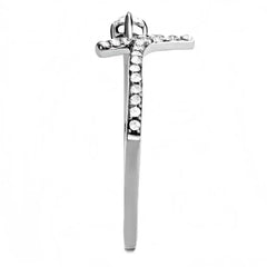 DA145 - High polished (no plating) Stainless Steel Ring with AAA Grade - Femstylo