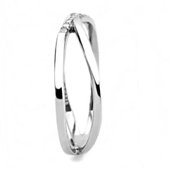 DA158 - High polished (no plating) Stainless Steel Ring with AAA Grade - Femstylo