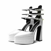 Fashion Pointed Toe Women's Shoes High Heel Hollow Sandals Waterproof - Femstylo
