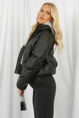 PU Boxy Puffer Jacket - Femstylo