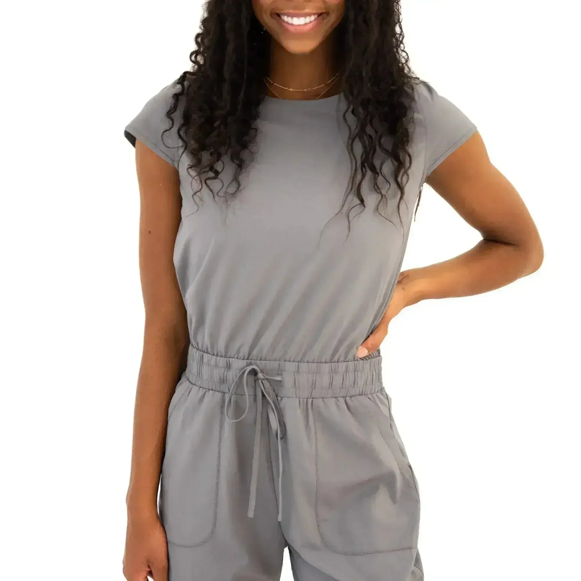 DT UNITY Jumpsuit in Cement - Femstylo