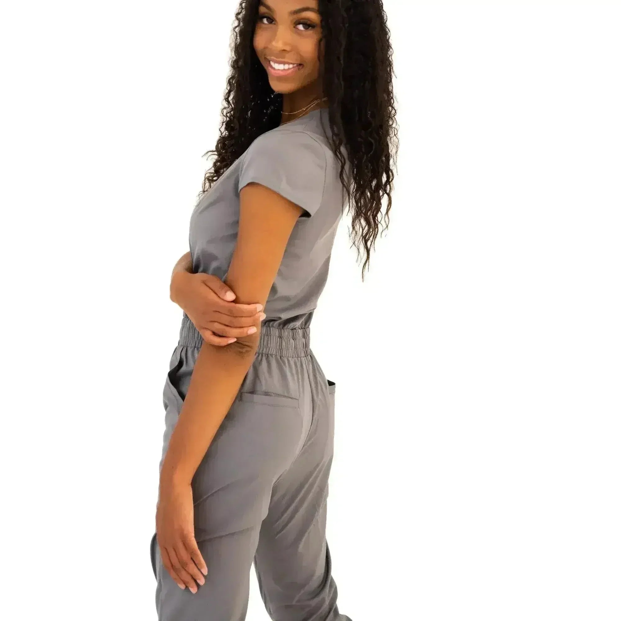 DT UNITY Jumpsuit in Cement - Femstylo