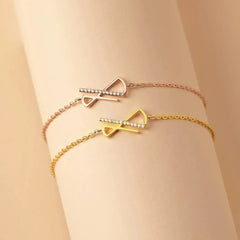 Infintity Charm Bracelet, Silver Infinite Jewelry, Stone Bracelet Fot - Femstylo