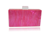 Electric Pink Acrylic Box Clutch - Femstylo