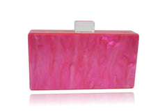 Electric Pink Acrylic Box Clutch - Femstylo
