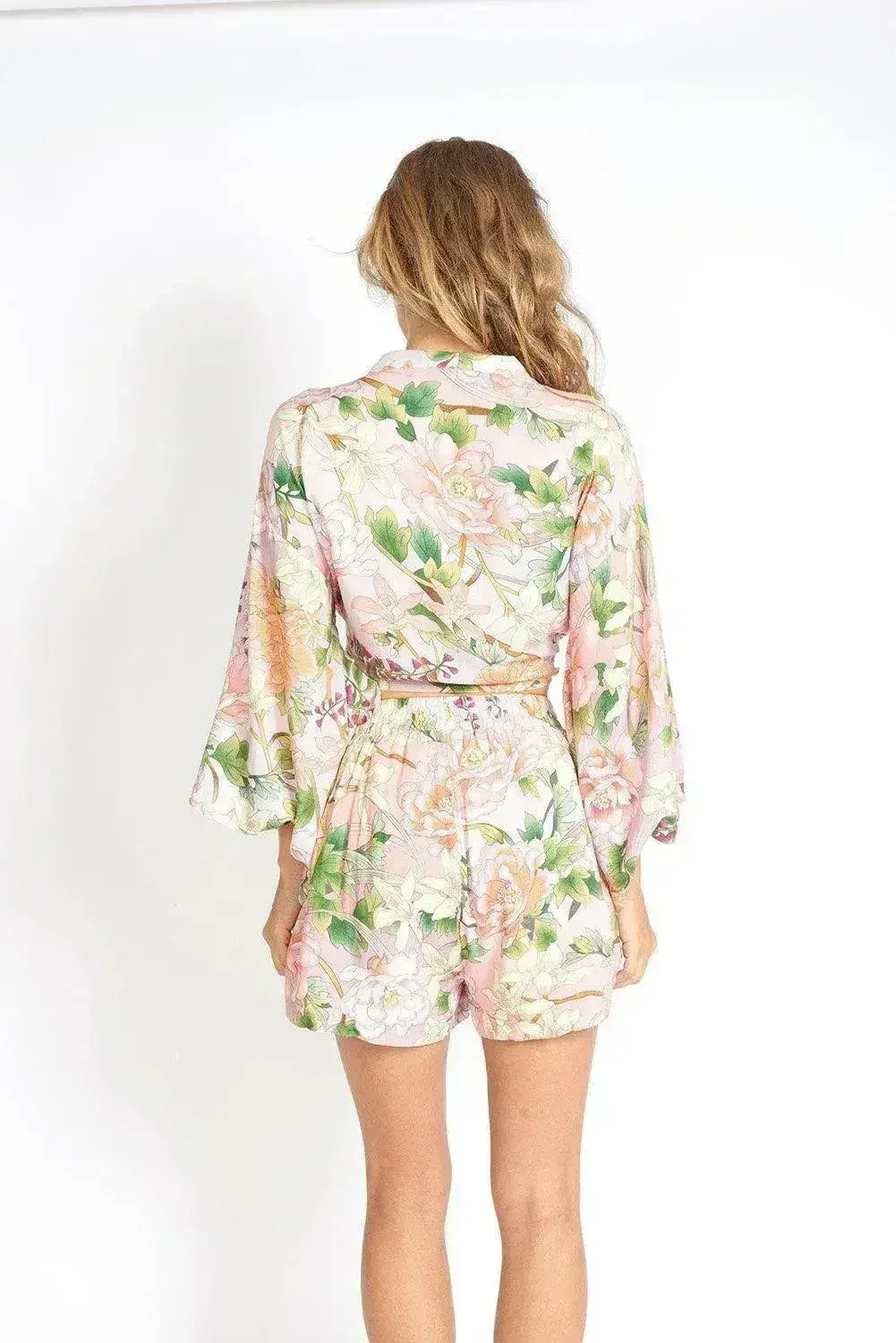 Flowers On My Mind Floral Front Tying Crop Top - Femstylo