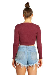 Destroyed Hem Rhinestone Patch Denim Shorts - Femstylo