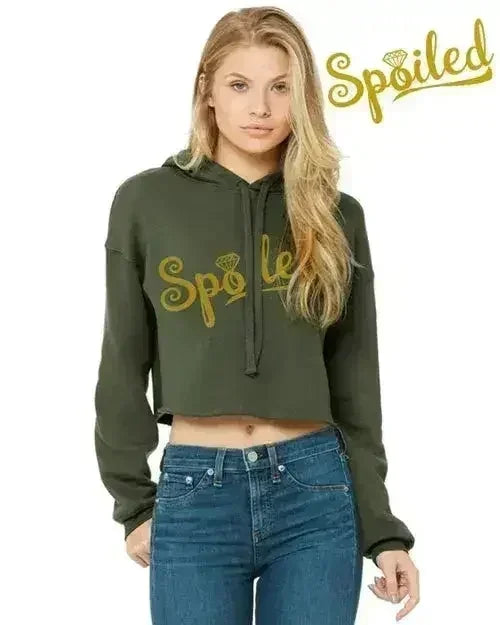 Spoiled Crop Top Hoodie - Femstylo