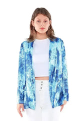 Glaze Print Semi Casual Blazer - Femstylo