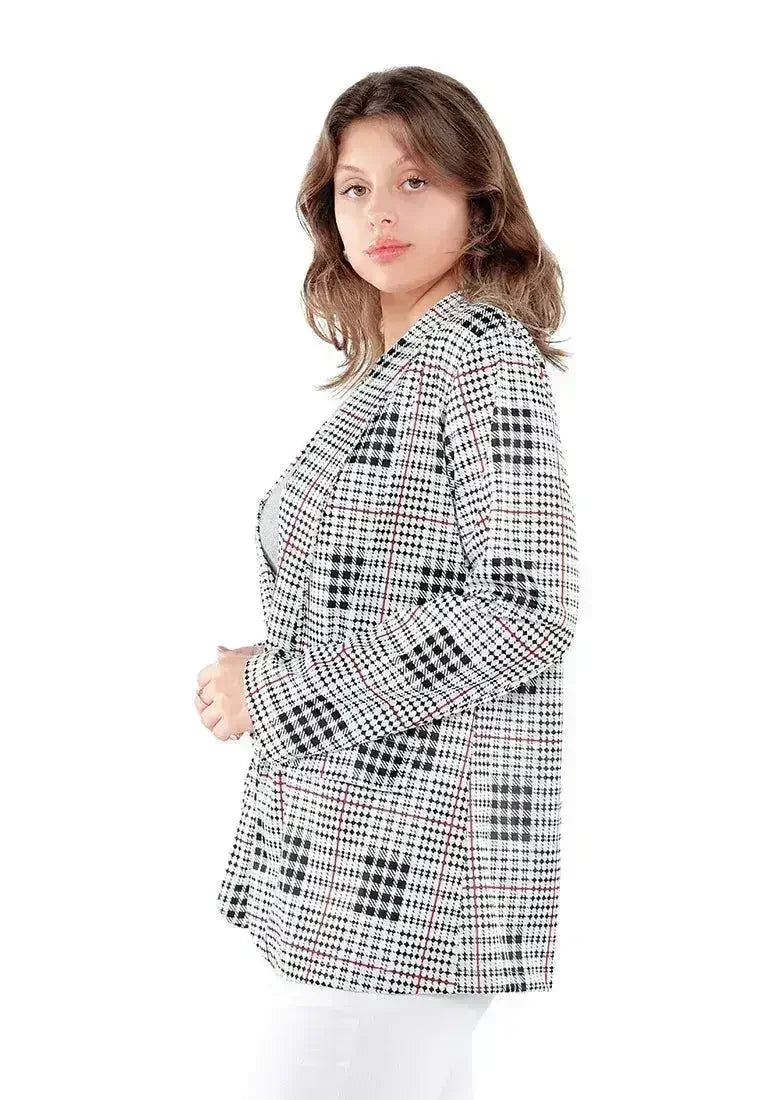 Glaze Print Semi Casual Blazer - Femstylo