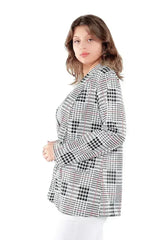 Glaze Print Semi Casual Blazer - Femstylo