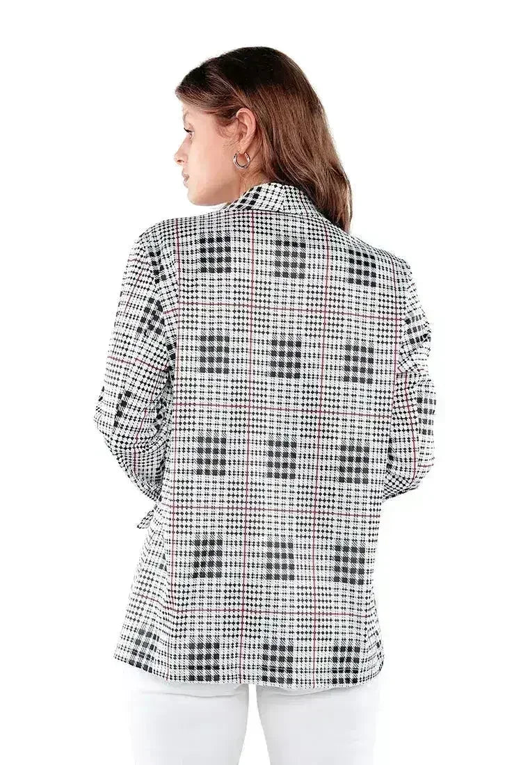 Glaze Print Semi Casual Blazer - Femstylo