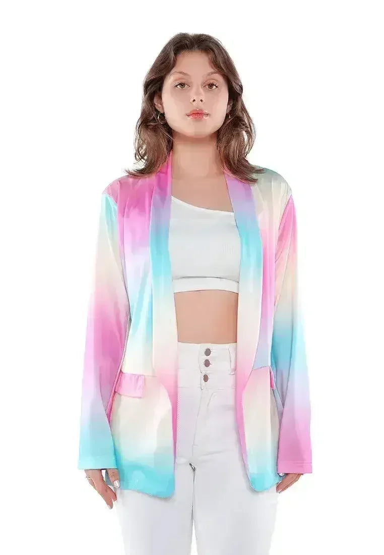 Glaze Print Semi Casual Blazer - Femstylo