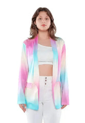 Glaze Print Semi Casual Blazer - Femstylo