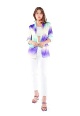 Glaze Print Semi Casual Blazer - Femstylo
