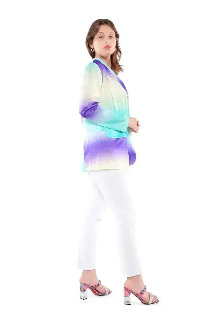 Glaze Print Semi Casual Blazer - Femstylo