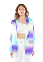 Glaze Print Semi Casual Blazer - Femstylo