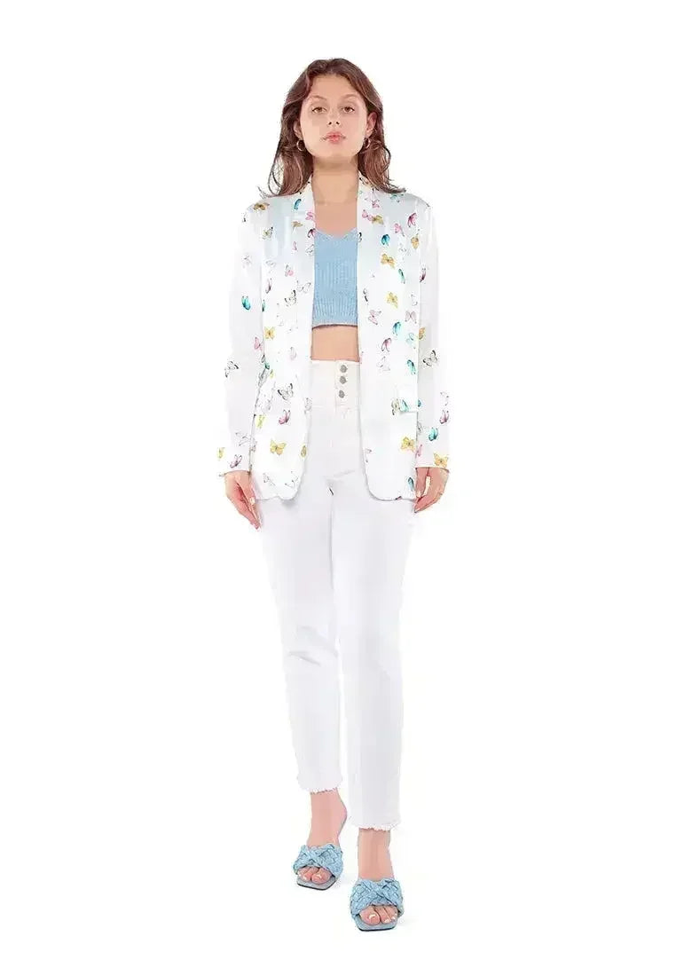 Glaze Print Semi Casual Blazer - Femstylo