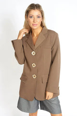 Oversized Blazer with Pockets | Take Me Seriously Blazer - Femstylo