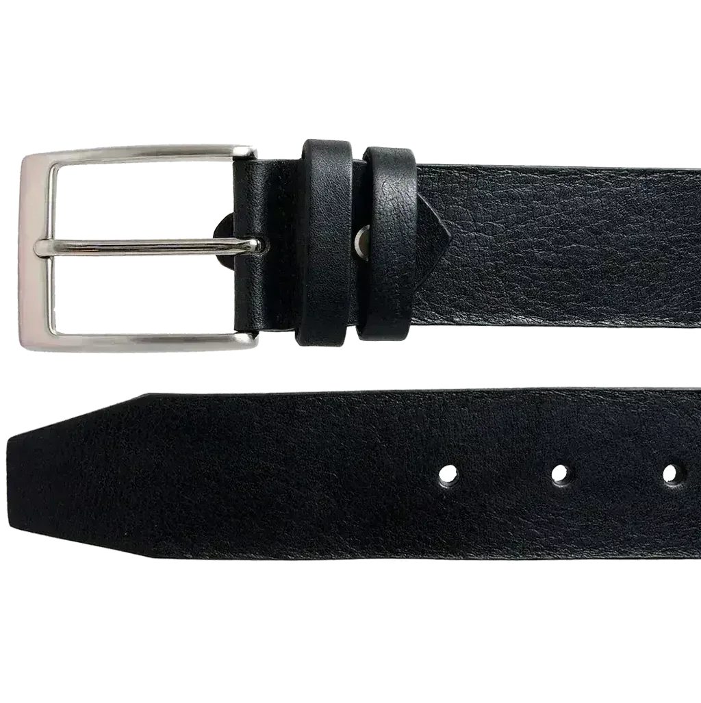 40 mm Bridle Leather Belt Black - Femstylo
