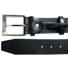 40 mm Bridle Leather Belt Black - Femstylo