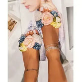2025 Flower Beach Transparent Slippers - Summer Slides | Femstylo - Femstylo