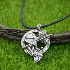 Nostalgia Greek Goddess Roman Mythology Warrior Goddess Minerva Athena Pendant Gothic Necklace For Women Jewelry Accessories