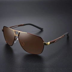 Top Quality Square Retro Photochromic Aluminum Sunglasses Men Polarized Driving Women Sun Glasses For Men Brown Oculos de sol