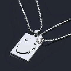 Pair Of Lovers Fashion Puzzle Anatomical Heart Necklaces Pendants Stainless Steel Chain Couple Collares Women Valentine Day Gift