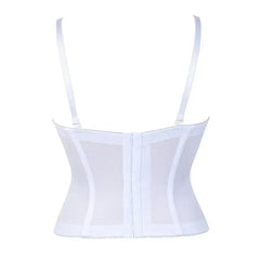 Sexy Straps Halter Overbust Corset Lingerie Top Wedding Black/White Cotton with Cup Body shaper Hot Corset Bustier Underwear