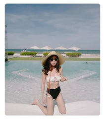 New 2024 Belt Strap Straw Sun Hat For Women Fashion Vacation Beach UV Hats Summer Wide Brim Travel Panama Hats Outdoor Wholesale