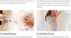 Eightree Fashion Short Wedding Dresses Boho Beach V-Neck Flower Mini Bridal Dress Women Evening Wedding Prom Gowns Customized