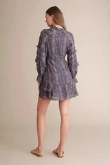 Kenzie wrap front mini dress - Femstylo