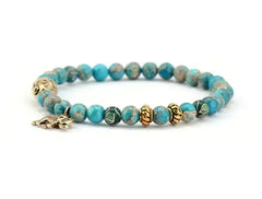 Elephant & Buddha Bracelet – Natural Stone Meditation | 6mm Beads - Femstylo