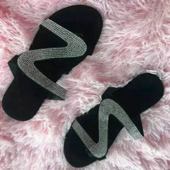 2021 Bling Bling Slides Women's Slippers for Summer Beach - Femstylo