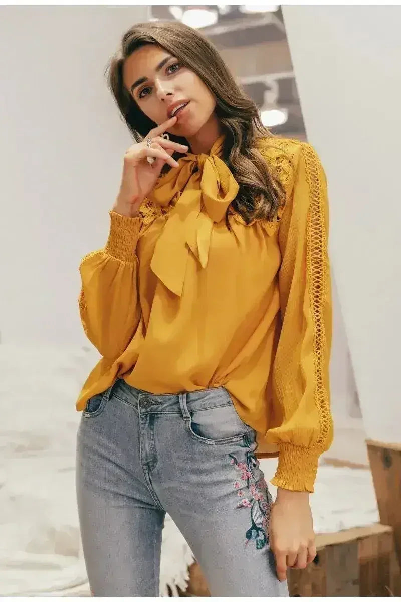 Embroidery Long Sleeve Summer Spring Hollow Out | Femstylo - Femstylo