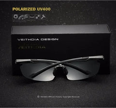 VEITHDIA Brand Designer Men's Sunglasses Aluminum Magnesium Polarized UV400 Sun Glasses Cycling Sports Male Outdoor Eyewear 6592