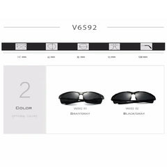 VEITHDIA Brand Designer Men's Sunglasses Aluminum Magnesium Polarized UV400 Sun Glasses Cycling Sports Male Outdoor Eyewear 6592